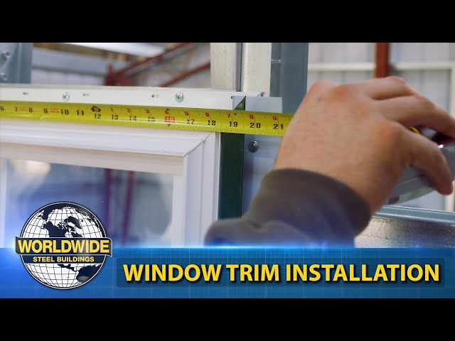 Steel Building Window Trim Install Video Thumbnail